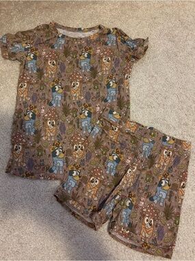 Little Snuggles Bluey Short Set